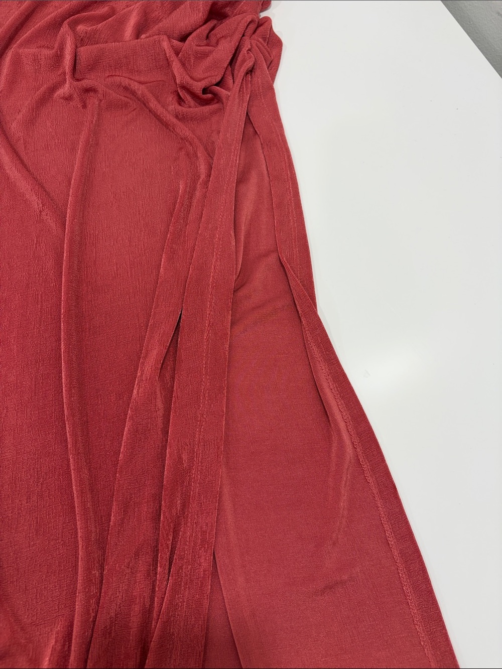 Forever 21 Red Ruched Two-Piece Skirt Set - Picture 3 of 6